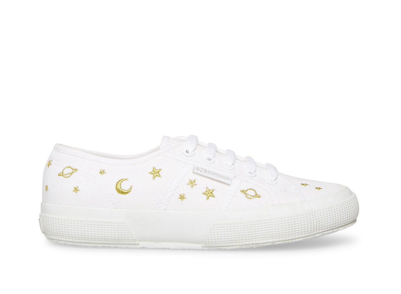 Zapatillas Superga Mujer Blancas - 2750 Embroidery - 136975RGF